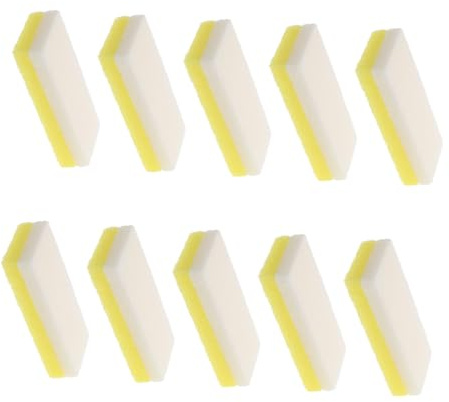 WOONEKY 10 Pezzi Pietre Pomice PU Doppia Faccia per Piedi Esfoliante Delicato per Rimozione Duroni e Pelle Morta Spugna Abrasiva per Pedicure e Pulizia Profonda dei Piedi Strumento