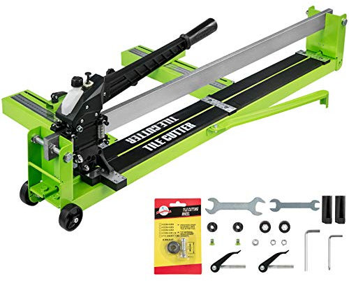 VEVOR Tile Cutter Manual Tile Cutter Tile Cutting Machine Ceramic Porcelain Tile Cutter w/Laser Guide All-Steel Frame and Bonus Spare Cutter Wheels Tile Cutter Hand Tool (E300-0.8M)