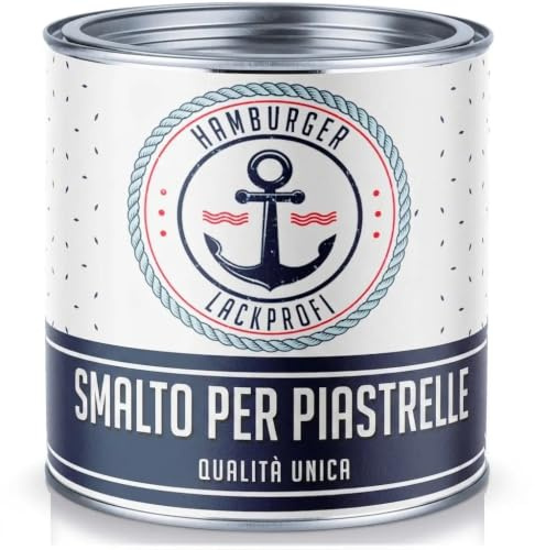 Vernice per piastrelle opaco bordeaux viola RAL 4004 viola per piastrelle e piastrelle da parete con set di vernice (X300) e diluizione // Hamburger Lack-Profi (1 L)