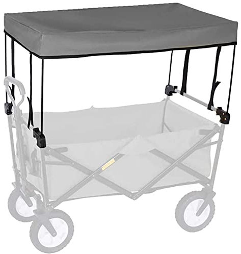TMXK Markise Baldachin, Faltbarer Bollerwagen Dach Folding Outdoor Hand Push Tragbare Trolley Cart Zubehr, Zum Einkaufen Camping
