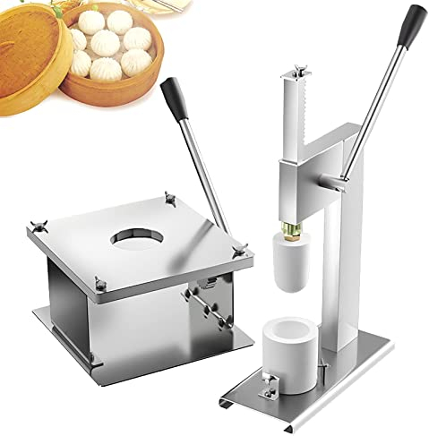 Baozi Maker, fabricant de brioches semi-automatique commercial, machine de fabrication de brioches manuelle avec 3 pièces de moule en acier chinois Bao faisant le moule pour la cuisine de restaurant d