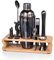 Quilamix 12-teiliges Cocktail Shaker Set mit Bambusständer, 750ml Edelstahl-Barkeeper-Set für Mixgetränke, Geschenk für Freunde, Männer, Frauen, mit Rezeptheft