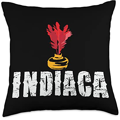 Indiaca Sports, Indiaca Handbadminton, Indiaka Handbadminton, Play, Player, Indiaca Throw Pillow, 18x18, Multicolor