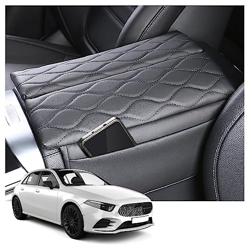 YEE PIN W177 V177 W247 - Copertura per braccioli compatibile con Mercedes Classe A W177 V177 2019+ / Classe B w247 2020+ per bracciolo centrale in pelle, accessorio per console centrale