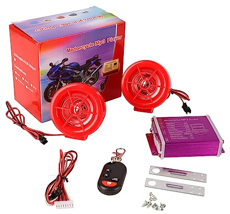 Sistema Allarme Moto, Sistema Allarme Moto da 100Hz a 6KHz Luce Lampeggiante Connessione Antifurto in Alluminio per Moto
