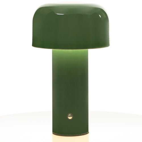 Glivpny HJ-JS001 Lampe de table moderne en forme de champignon, veilleuse LED rechargeable avec 3 niveaux de luminosité, portable et adaptée intérieur/extérieur