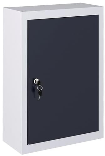 ShGaxin Armario de Herramientas de Pared, Organizador Herramientas Pared, Organizador Taller, Mueble Herramientas, Armarios Taller Mecanico, Industrial Metal Gris y Negro