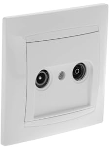 Base Antena TV empotrable, fácil instalación, diseño discreto y ajuste orientable, ideal para mejorar la recepción y optimizar espacio.