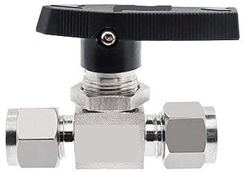 Edelstahl-Kugelhahn, weiblich, for Rohrleitungen und Rohrleitungen, 3 mm, 4 mm, 8 mm, 10 mm, for Öl, Wasser, Gas(1/8)