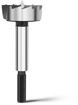 Forstner, punta da 40 mm, per legno, punte Forstner, diametro 40 mm, lunghezza 90 mm con codolo esagonale da 8 mm