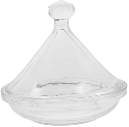 MAGICLULU Desserttablett Aus Glas Mit Deckel Kleiner Partyteller Für Süßigkeiten Obst Und Snacks Praktisches Aufbewahrungstablett Für Hochzeit Und Partydekoration