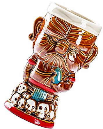 Cabilock Keramik Cocktailbecher Mit Kreativem Totem-design Runder Trinkrand Glatte Oberfläche Vielseitiger Getränke-becher Für Bier Wein Saft Und Mehr Einzigartige Form Spülmaschinenfest