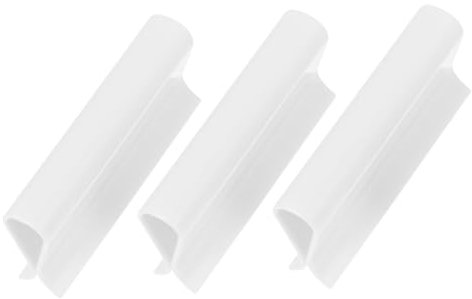 PartyKindom Befestigungswerkzeuge Kunststoff Weiß 3 Stück Haushalt Vorhang Zubehör Clips Kompakt Und Leicht