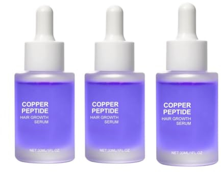 Kupferpeptid-Haarserum, stärkendes, pflegendes und wachstumsförderndes Serum, Kupferpeptid-Anti-Haarausfall-Serum, ohne Ausspülen, für dickeres, kräftigeres Haar