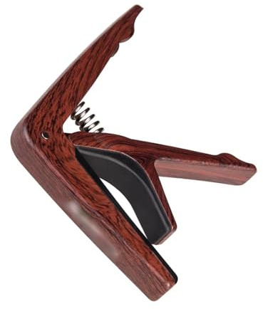 Kapodaster Aus Zinklegierung Holz Für Akustikgitarrenzubehör Werkzeuge Für Gitarrenbauer Anfänger(Wood Grain)