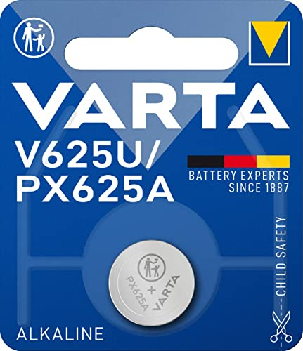 VARTA Piles Bouton V625U/PX625A alcalines, lot de 1, Alkaline Special, 1,5V, emballage sécurisé pour les enfants, pour jouets, calculatrices, instruments de mesure