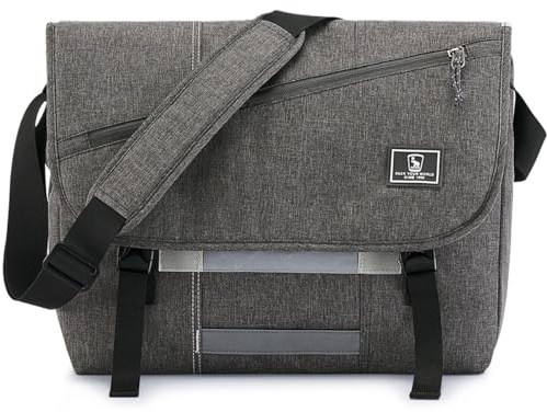 OIWAS Messenger Bag for Men, 15.6 Inch Laptop Crossbody Bags Women Casual Satchel Shoulder Bag College Travel Office Briefcase