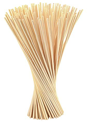 FEPITO 60 Pcs Fiber Diffuser Sticks Oil Diffusers Replacement Aroma Fibre Diffuser Sticks (24cm x 3mm)