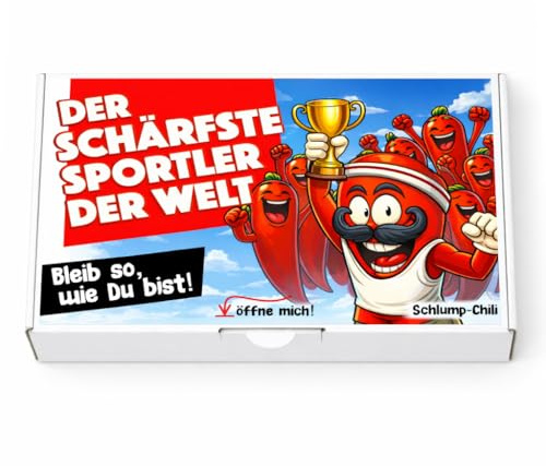 Schlump-Chili⎥Schärfster Sportler Geschenk - ein witziges Präsent für Fitness begeisterte aktive Männer