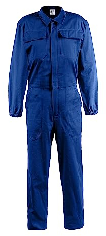 DINOZAVR Ultra Tuta Intera da Lavoro in Cotone - multitasca - Uomo - Blu Reale - L
