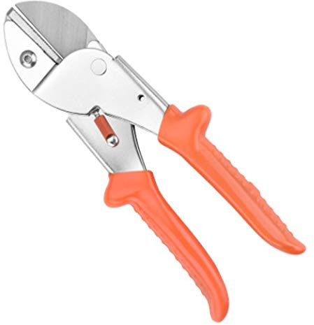 Secateurs, Traditional Bypass Pruning Shears, Professional Tree and Branch Garden Pruner, Professional Ratchet Anvil Pruning Shears,Anvil Groove Design, Reinforced Design Handle,L