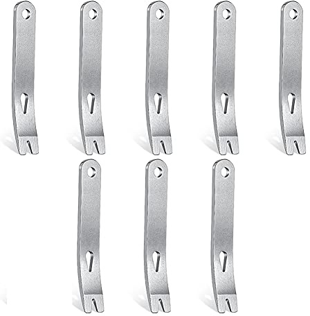 8 Pieces Mini Pry Bar Stainless Steel Flat Bar Multifunction Small Pry Bar Mini Crowbar Opener Tool Set