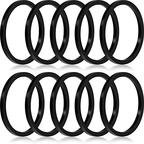 Weysat 10 Pieces Compatible with Taco 007-007rp Rubber Flange Gasket Seal, Black