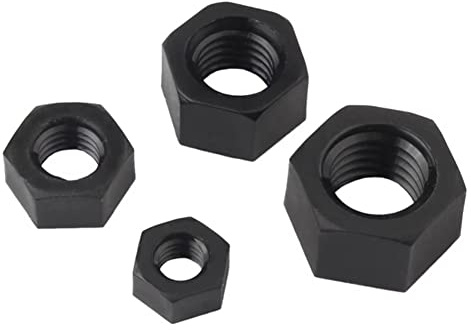 FEEIMOL Nylon Sechskantmuttern Hex Nut Kunststoff Muttern Schwarz M18 (4 Stück)