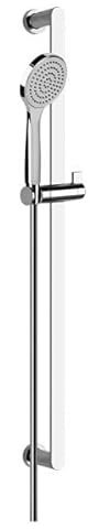 Set barra doccia Gessi Emporio con doccetta anticalcare in plastica, tipo a 1 getto e flessibile doccia 1,50m, 47242, Colorazione: cromo