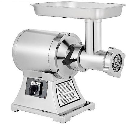 Máquina picadora de carne eléctrica, picadora portátil comercial de acero inoxidable de 1100 W, procesador de alimentos, electrodomésticos