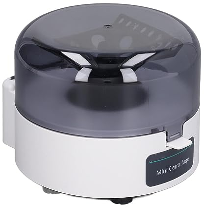Mini Centrifugeuse, 4000rpm 15W Centrifugeuse de Paillasse 980xg AC100‑240V à Faible Bruit pour la Recherche Scientifique (Prise UE 110-240V)