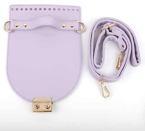 TUITA 1 Set Handgemachte Leder Tasche Set Nähen Tasche Leder Abdeckung Mit Löchern Tasche Strap DIY Zubehör Für Stricken Rucksack Frauen Handtasche