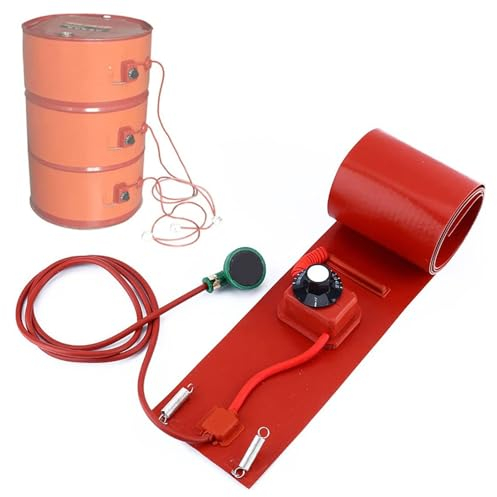 55 Gallon Barrel Silicone Heater Pad With Adjustable Thermostat - Heavy Duty Metal Drum Heate (Size : 200L 174 * 25CM)