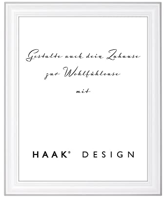 HaakDesign Bilderrahmen Barockrahmen Luna 37.5x98cm Weiß (matt)