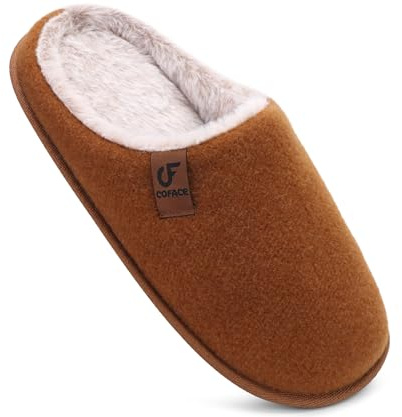COFACE Chaussons Homme Hiver Pantoufles Chaud en Mousse à Mémoire de Forme