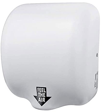 Asciugamani automatici commerciali per bagni Asciugamani elettrico compatto ad aria calda in acciaio inossidabile per impieghi gravosi da 1800 W, asciugatura rapida in 7 secondi Corpo compatto (colo