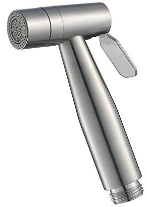 ZLOCYIVHE Handheld Bidet Sprayer Head Stainless Steel Portable Toilet Bidet Shower Head Brushed Bathroom Shower Bidet Tap for Toilet Cleaning, Pet Bath, Personal Hygiene,B(B)
