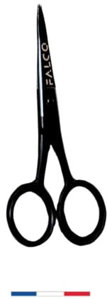 Falco Barber Shop - Ciseaux de Précision Coiffeur pour Cheveux, Sourcils, Poils de Nez, Barbe, Moustache et Ongles - Ciseaux de Toilettage pour Homme et Femme Professionnel