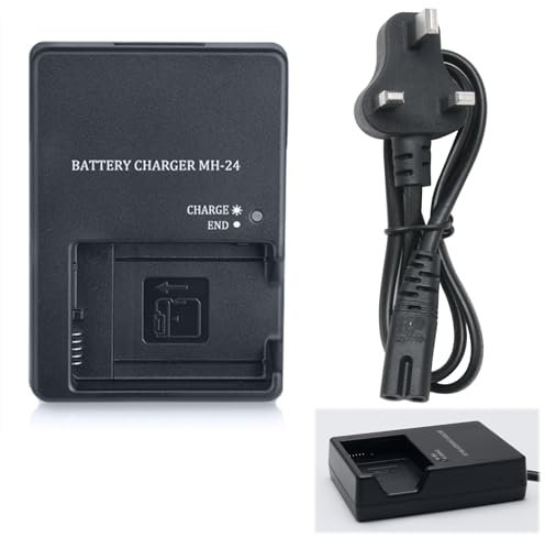 MH-24 Battery Charger for Nikon, EN-EL14 EN-EL14A Battery for Nikon D3100 D3200 D3300 D3400 D3500 D5100 D5200 D5300 D5500 D5600 P7000 P7100 P7700 P7800 SLR Cameras Battery Quick Chargers Power Supply