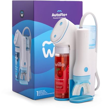 Willo Spazzolino Elettrico Per Bambini A Forma Di U Completamente Automatico: 2 Timer Spazzolato, Pulizia Profonda, Risultati Coerenti, Elimina Errori Di Spazzolatura.
