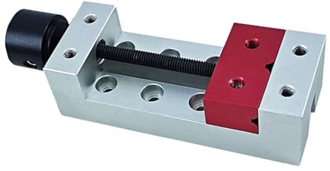 Robusta morsa per macchine in alluminio, morsetto piatto in miniatura, morsa da banco per tavolo parallelo e intaglio