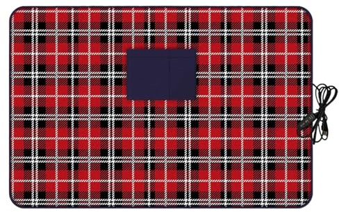 Ancsttu Manta Eléctrica - Manta de Conf - Eléctrica Lavable con Función Temporizador para Viaje,Uso en Oficina Coche Hogar Invierno Adultos