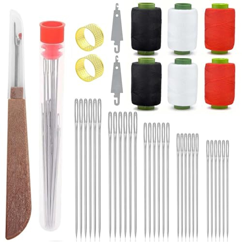 Set di 37 Attrezzi da Cucito, Set da Cucito con Accessori da Cucito, Set Di Cucito Con Aghi E Fili Stretti, Set di Strumenti da Cucito Per Cucire Per Principianti E Professionisti