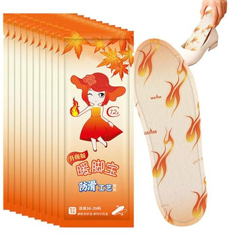 Lot de 10 paires de semelles chauffantes, thermiques, respirantes, auto-chauffantes, chauffe-pieds, semelles chauffantes pour bottes - Pour hommes et femmes - Pour l'hiver, la maison, le bureau