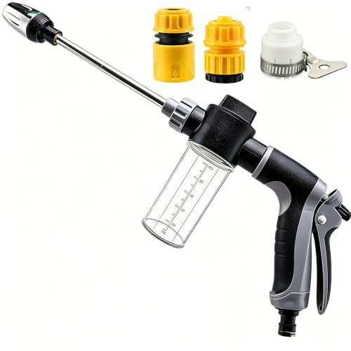 Jetterix Pressure Washer, Pistola de Alta Presión Regulable Power Jet | Pistola Manguera Jardin Portátil, Pistola Agua Presurizada, Limpiador Alta Presión para Lavar Coche Jardín Terraza