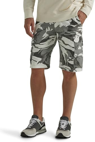 Wrangler Authentics Premium Twill Cargo Short (Bennard) Pantaloni Uomo, Mimetico Bianco, 52