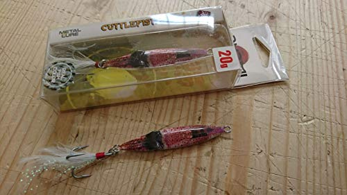 AKAMI Cuttlefish JIG 20 gram, färg röd godis äkta