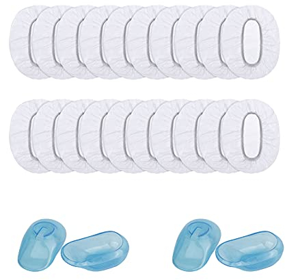 104 Stück Wasserdicht Ear Covers, Wegwerf Ohr Abdeckungen, Transparente Einweg Ohrenschützer, für Haarfärbemittel, Dusche, Baden, Spa, Zuhause, Hotel und Haar-Salon