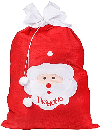 SPRINGOS Nikolaus Geschenkesack, Weihnachten, Weihnachtsmann, Rot, Groß, Dekoration, Accessoires zum Kostüm