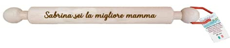 Mattarello il legno personalizzato festa della mamma - decidi tu cosa incidere - legno di faggio ad uso alimentare - incidi la tua dedica!